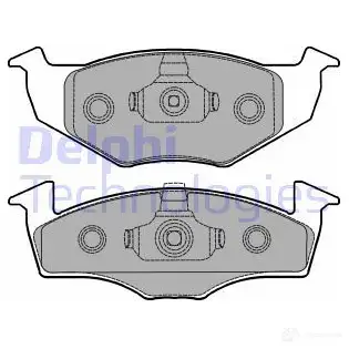 Тормозные колодки дисковые, комплект DELPHI 949181 LP1249 2 1866 H7C1HK6 изображение 0