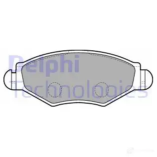 Тормозные колодки дисковые, комплект DELPHI LP1699 L87SIL 949452 2359 7 изображение 5