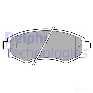 Тормозные колодки дисковые, комплект DELPHI LP606 2172 5 AFSV6 950433 изображение 0