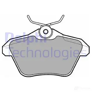 Тормозные колодки дисковые, комплект DELPHI 949048 LP1018 21 606 ZNF6LZT