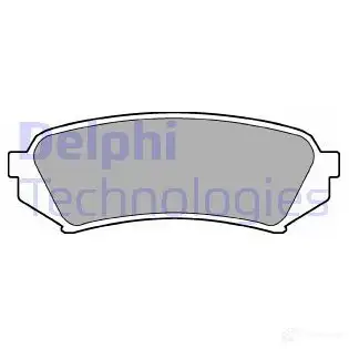Тормозные колодки дисковые, комплект DELPHI 949253 2 3539 P0KOLY LP1438 изображение 0
