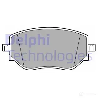 Тормозные колодки дисковые, комплект DELPHI LP3644 1437320356 7ZMK8 9F