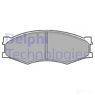 Тормозные колодки дисковые, комплект DELPHI GZQKH 950249 2109 9 LP358