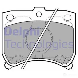 Тормозные колодки дисковые, комплект DELPHI 213 55 F8KX4 950446 LP620 изображение 0
