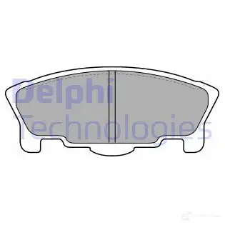 Тормозные колодки дисковые DELPHI 949302 LP1512 23 783 K0BOW
