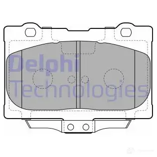 Тормозные колодки дисковые, комплект DELPHI 5012759434208 0 LTK8 949902 LP2155