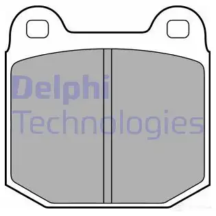 Тормозные колодки дисковые, комплект DELPHI LP1814 949576 LQ0NJ0 2 0323 изображение 0