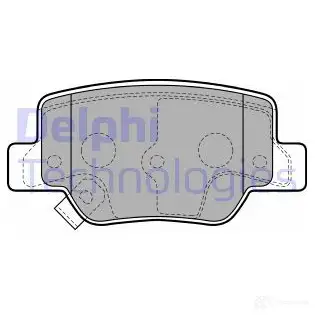 Тормозные колодки дисковые, комплект DELPHI LP2193 949942 5012759450451 5CT 8XY изображение 0