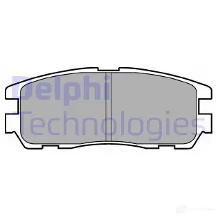 Тормозные колодки дисковые, комплект DELPHI 950709 2 1875 LP965 UMP7FJ6 изображение 0