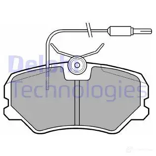 Тормозные колодки дисковые, комплект DELPHI MVJ W0 5012759121689 949378 LP1606 изображение 0