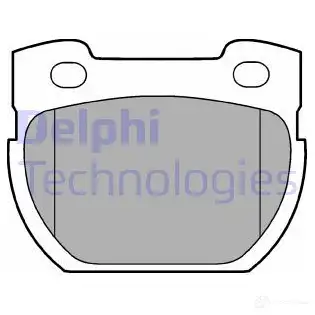Тормозные колодки дисковые, комплект DELPHI 234 71 YC1KI 950549 LP777