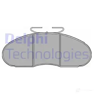 Тормозные колодки дисковые, комплект DELPHI LP828 BL31K 950590 297 06