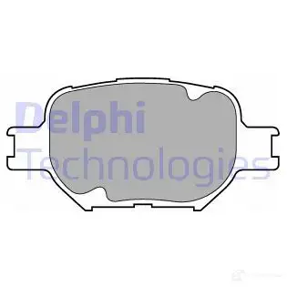 Тормозные колодки дисковые DELPHI FPXBBFV 2 3526 LP1446 949261 изображение 0