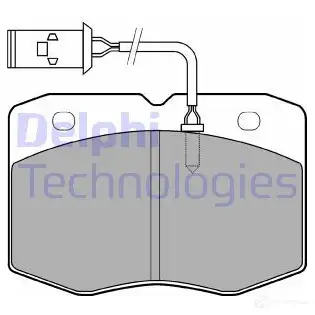 Тормозные колодки дисковые, комплект DELPHI 29 037 PP5TDX 950714 LP970 изображение 0