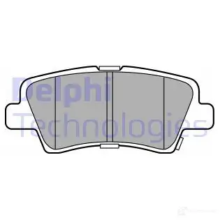 Тормозные колодки дисковые, комплект DELPHI Z N2PH LP3309 1211452383 5012759988664