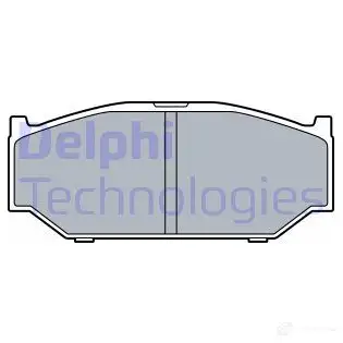 Тормозные колодки дисковые, комплект DELPHI 1437320970 LP3544 1ZWW2 8 изображение 0