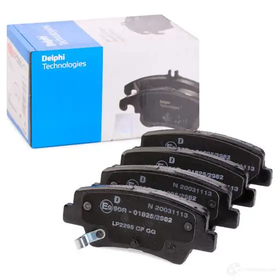 Тормозные колодки дисковые, комплект DELPHI XNCZU KC 950034 5012759468432 LP2295 изображение 1