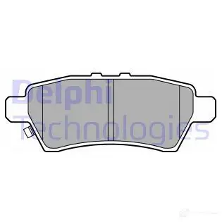 Тормозные колодки дисковые, комплект DELPHI 949761 5012759404980 LP2016 M7 F3SDJ