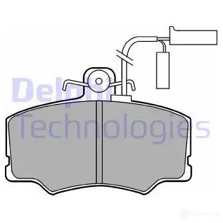 Тормозные колодки дисковые, комплект DELPHI XWZ8B LP902 21 271 950654 изображение 0
