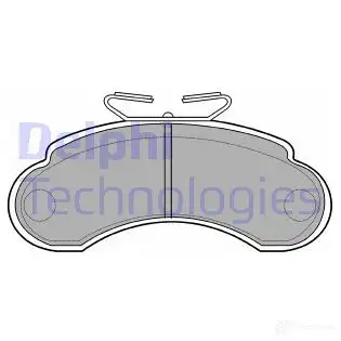 Тормозные колодки дисковые, комплект DELPHI 215 73 ZLEPA LP735 950526