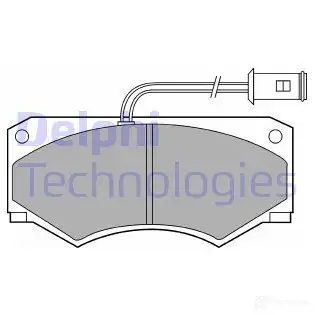 Тормозные колодки дисковые, комплект DELPHI 4A3UP 2904 0 950410 LP584