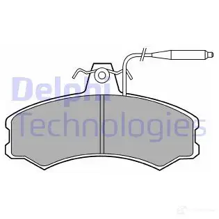 Тормозные колодки дисковые, комплект DELPHI LP378 950257 P1SAAMR 207 41