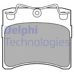 Тормозные колодки дисковые, комплект DELPHI M39THA5 20 652 LP785 950558