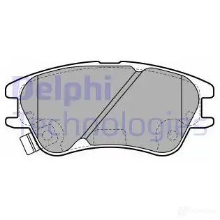 Тормозные колодки дисковые, комплект DELPHI KC WMTIZ LP2062 949805 5012759416815