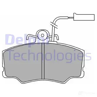 Тормозные колодки дисковые, комплект DELPHI 950498 8L3NOFD LP692 203 32