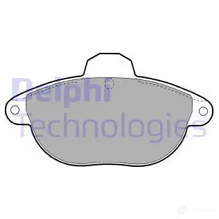 Тормозные колодки дисковые, комплект DELPHI LP1611 2314 6 T6WYN 949384