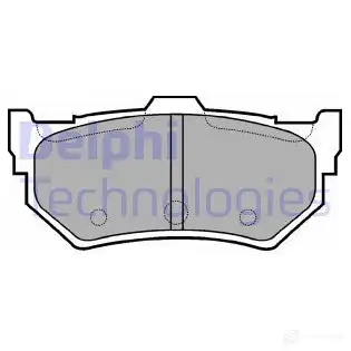 Тормозные колодки дисковые, комплект DELPHI UDP0AK LP768 950544 210 43 изображение 0