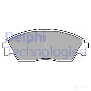Тормозные колодки дисковые, комплект DELPHI BRS6C 950452 LP628 213 22