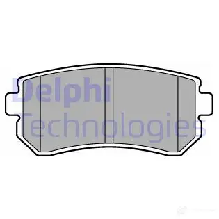 Тормозные колодки дисковые, комплект DELPHI 950044 2P I5A6B 5012759470206 LP2303 изображение 0