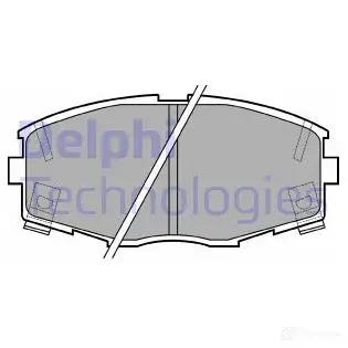 Тормозные колодки дисковые, комплект DELPHI 6WAJ42 LP614 213 76 950441 изображение 0