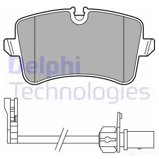 Тормозные колодки дисковые, комплект DELPHI 1437321582 XCQ4K Z LP3681 изображение 0