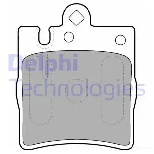 Тормозные колодки дисковые, комплект DELPHI 949391 LP1618 2189 8 D33G8