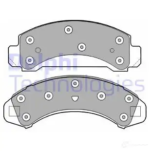 Тормозные колодки дисковые DELPHI 30KEHT 949151 2 1830 LP1176 изображение 0