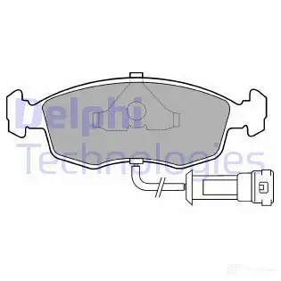 Тормозные колодки дисковые, комплект DELPHI LP457 315BO 950309 209 07