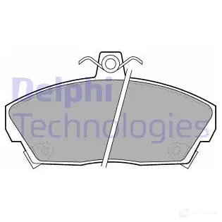Тормозные колодки дисковые DELPHI 3 Q7HSC 5012759304587 LP619 950445