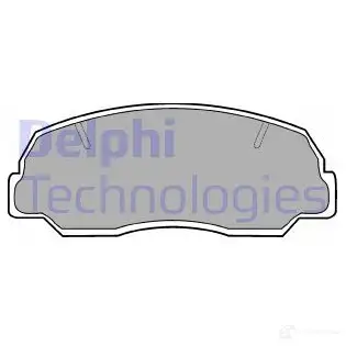 Тормозные колодки дисковые, комплект DELPHI LP400 950261 21 243 JVIMP