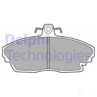 Тормозные колодки дисковые, комплект DELPHI 949174 TMC33F2 212 45 LP1210