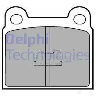 Тормозные колодки дисковые, комплект DELPHI CX4AD 950616 20 228 LP86 изображение 0
