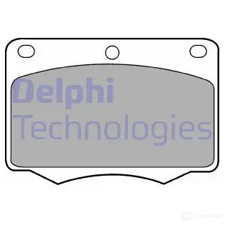 Тормозные колодки дисковые, комплект DELPHI 949598 205 78 NGZT2 LP184 изображение 0