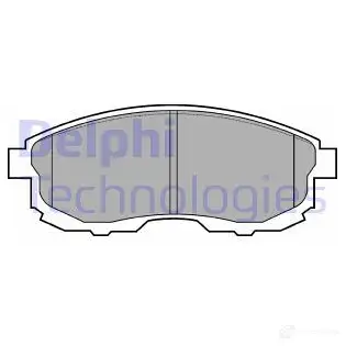 Тормозные колодки дисковые, комплект DELPHI LP812 950578 2156 1 T9IUCP9 изображение 0