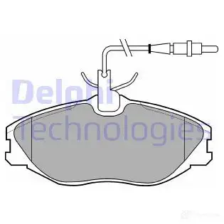 Тормозные колодки дисковые, комплект DELPHI 2 1674 950723 9GGSET2 LP986