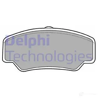 Тормозные колодки дисковые, комплект DELPHI 950333 LP488 2114 1 250RKBV