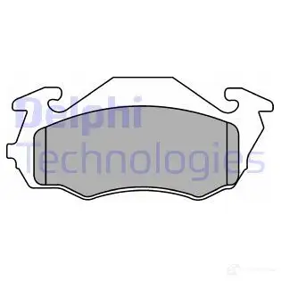 Тормозные колодки дисковые, комплект DELPHI EJLUU O 5012759094051 LP1431 949246