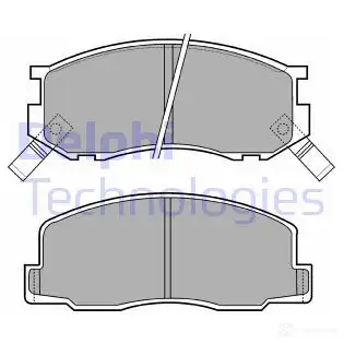 Тормозные колодки дисковые, комплект DELPHI LP409 4HVHOY 950267 2018 2