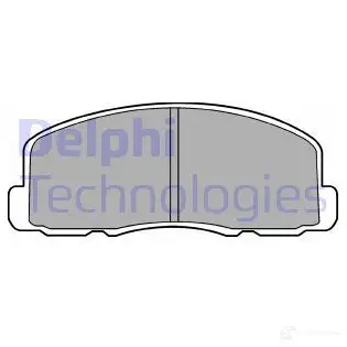 Тормозные колодки дисковые, комплект DELPHI LP458 2 0955 FZBM8 950310