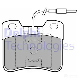Тормозные колодки дисковые, комплект DELPHI 212 67 LP703 950507 I1PD29I